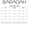 abaya-size-chart