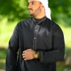 black kurta for gents