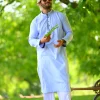 blue kurta pyjama