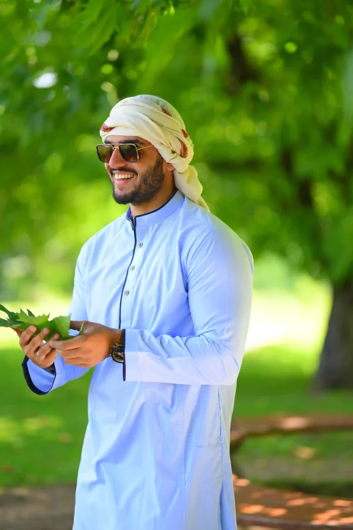 simple blue kurta pajama