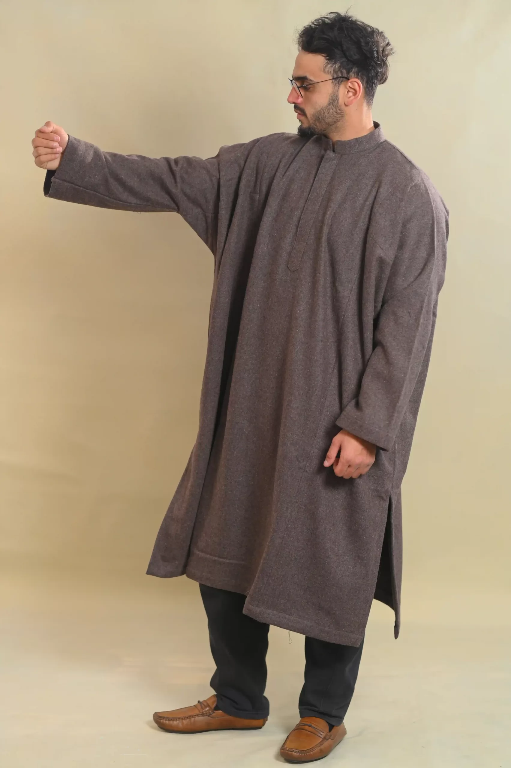 grey pheran for men