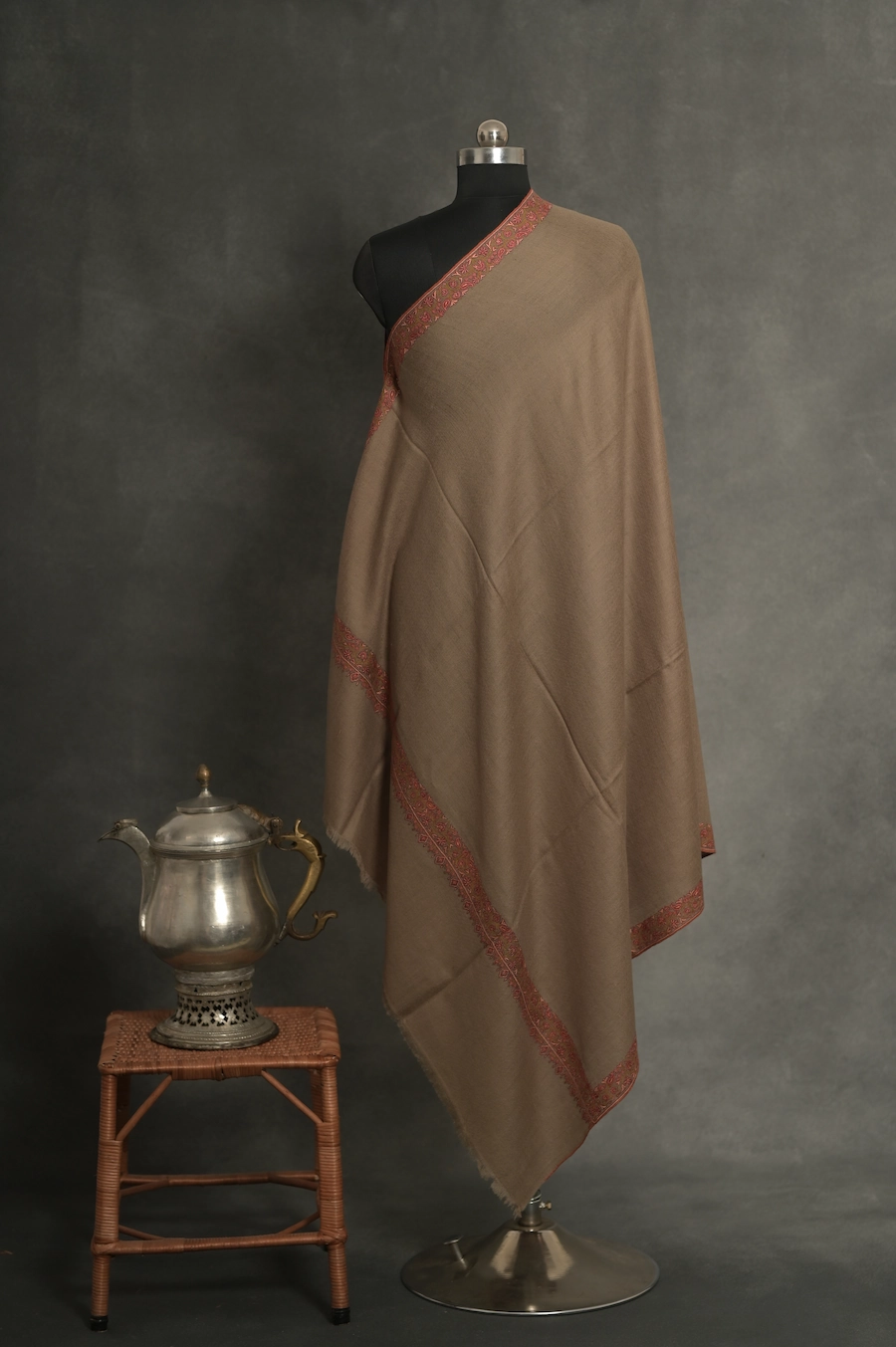 toosh color pashmina shawl by baraqah