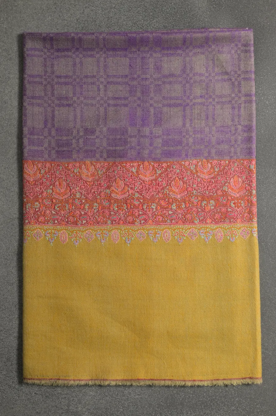 multicolor pashmina shawl with embroidery