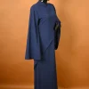 blue modest wear dress