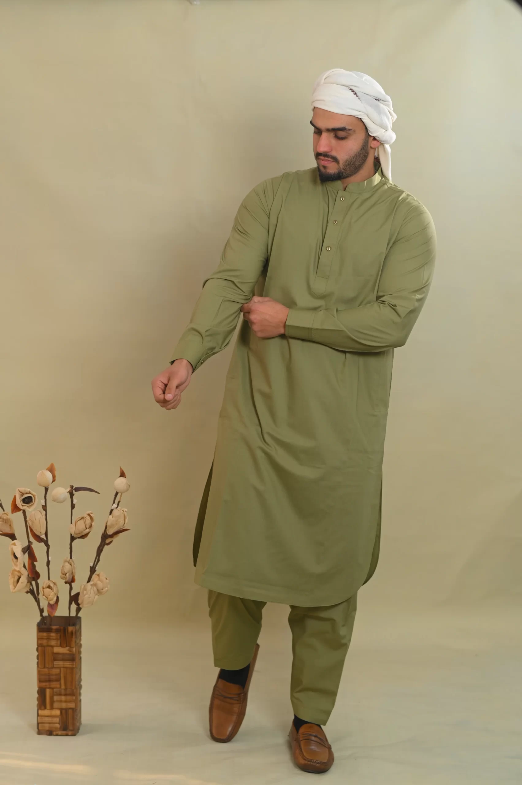green kurta