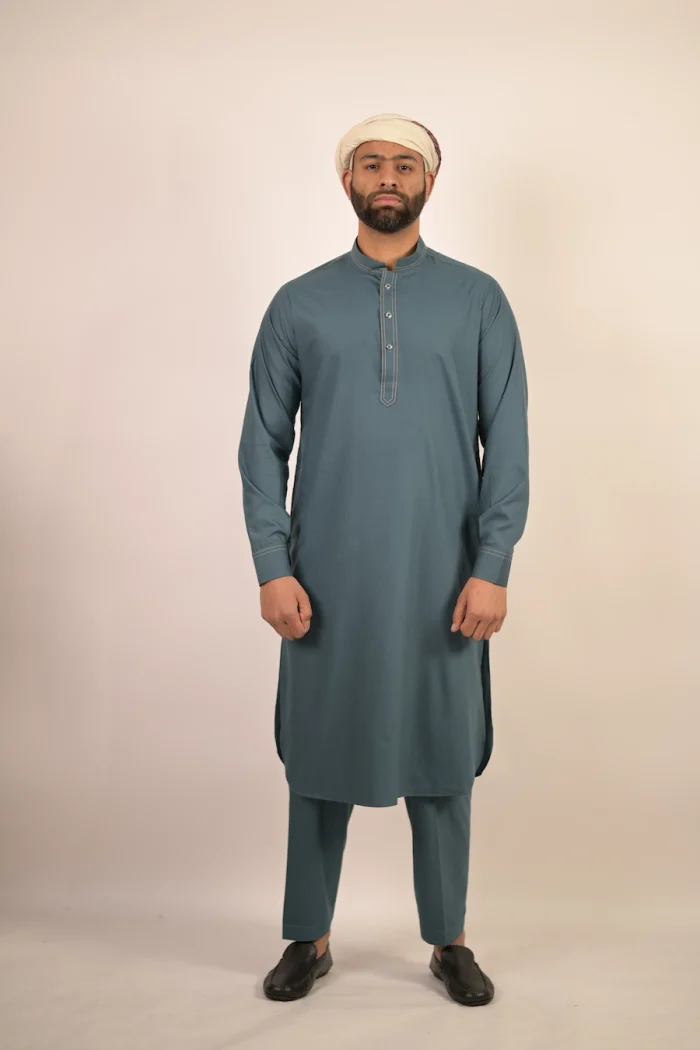 aquamarine kurta pajama for gentleman