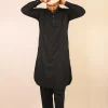premium black kurta for males