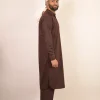 pathani brown kurta  for men