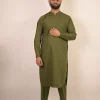 pakistani olive green kurta 