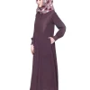 purple embroidered abaya by baraqah