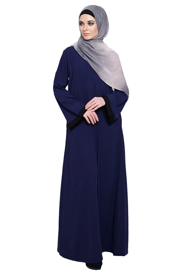 blue abaya