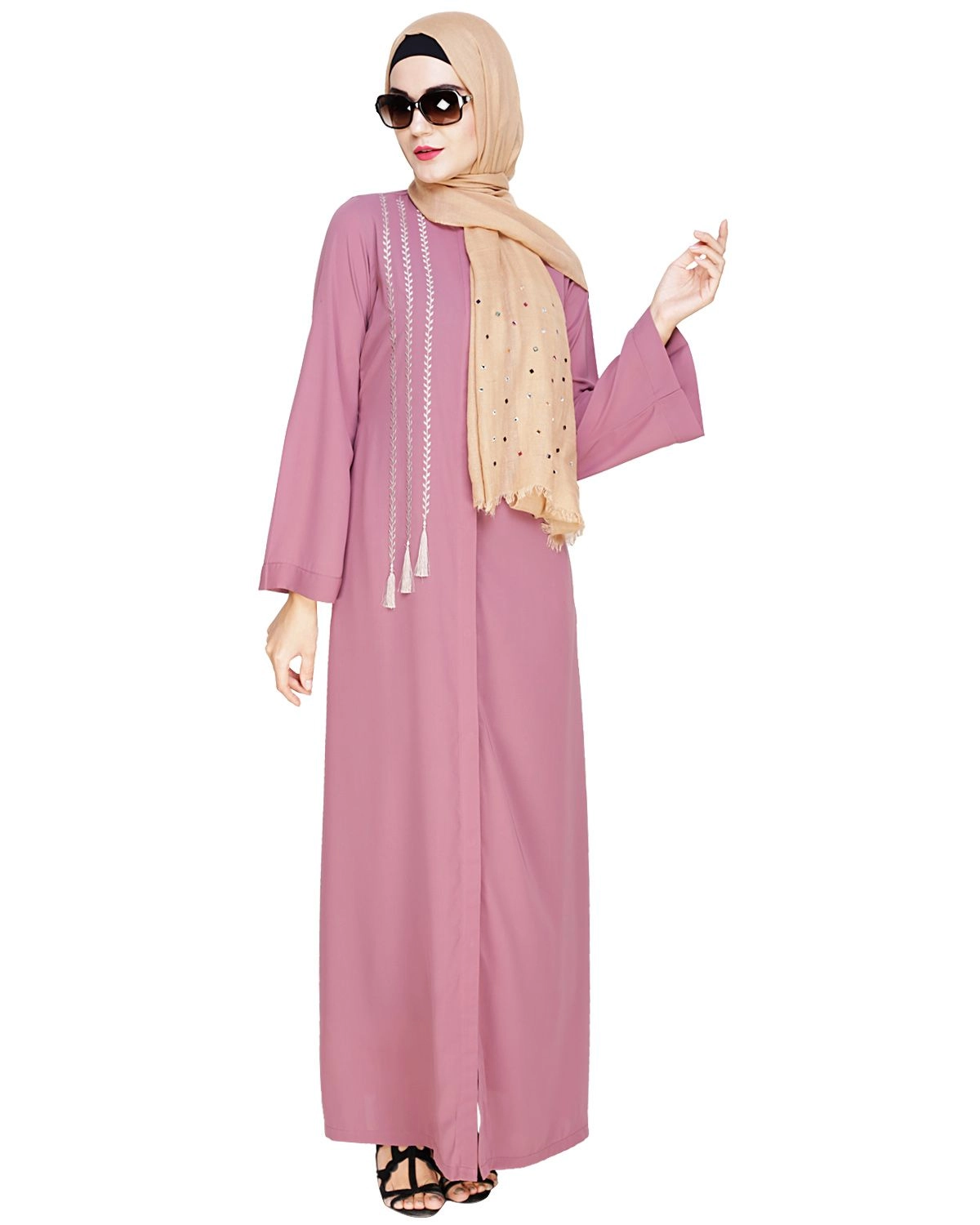 pink abaya