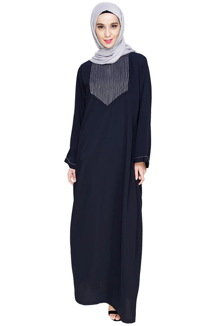 black modest abaya