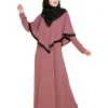 baby pink abaya for females