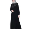 black simple abaya by baraqah
