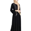 black elegant abaya