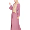 pink abaya for girls