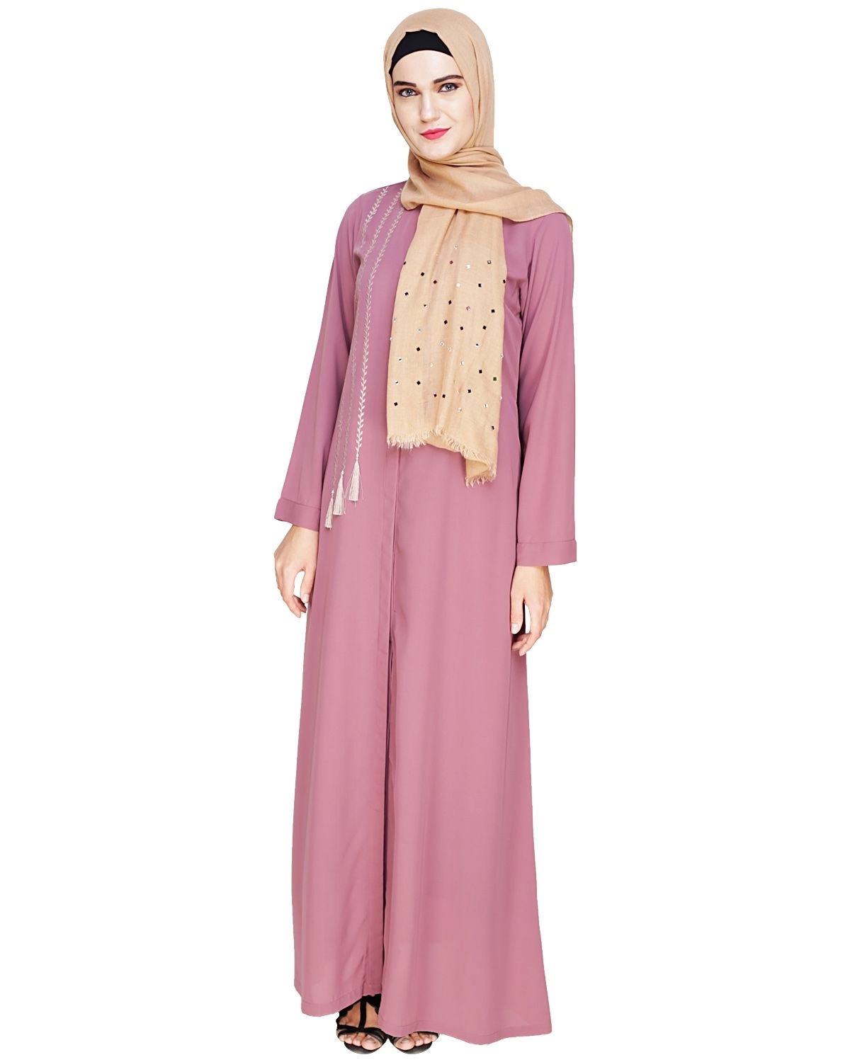 pink abaya