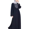 metal embroidery abaya