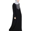metal embroidery abaya