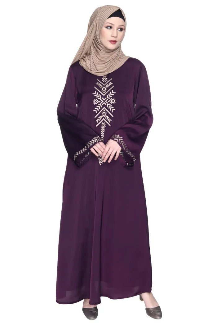 purple premium abaya