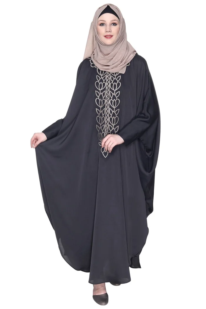 dark grey abaya