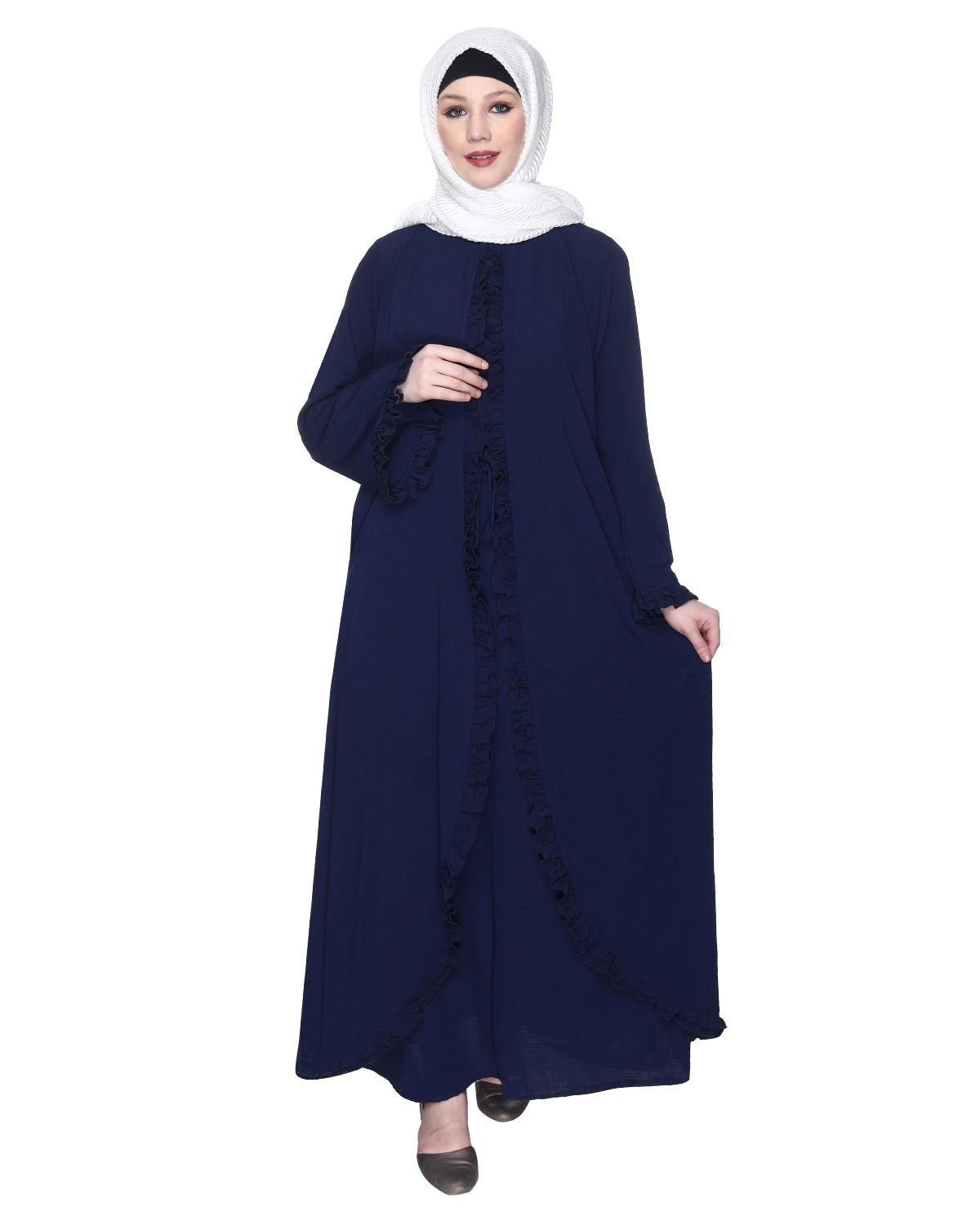 blue abaya