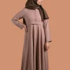 beige premium abaya