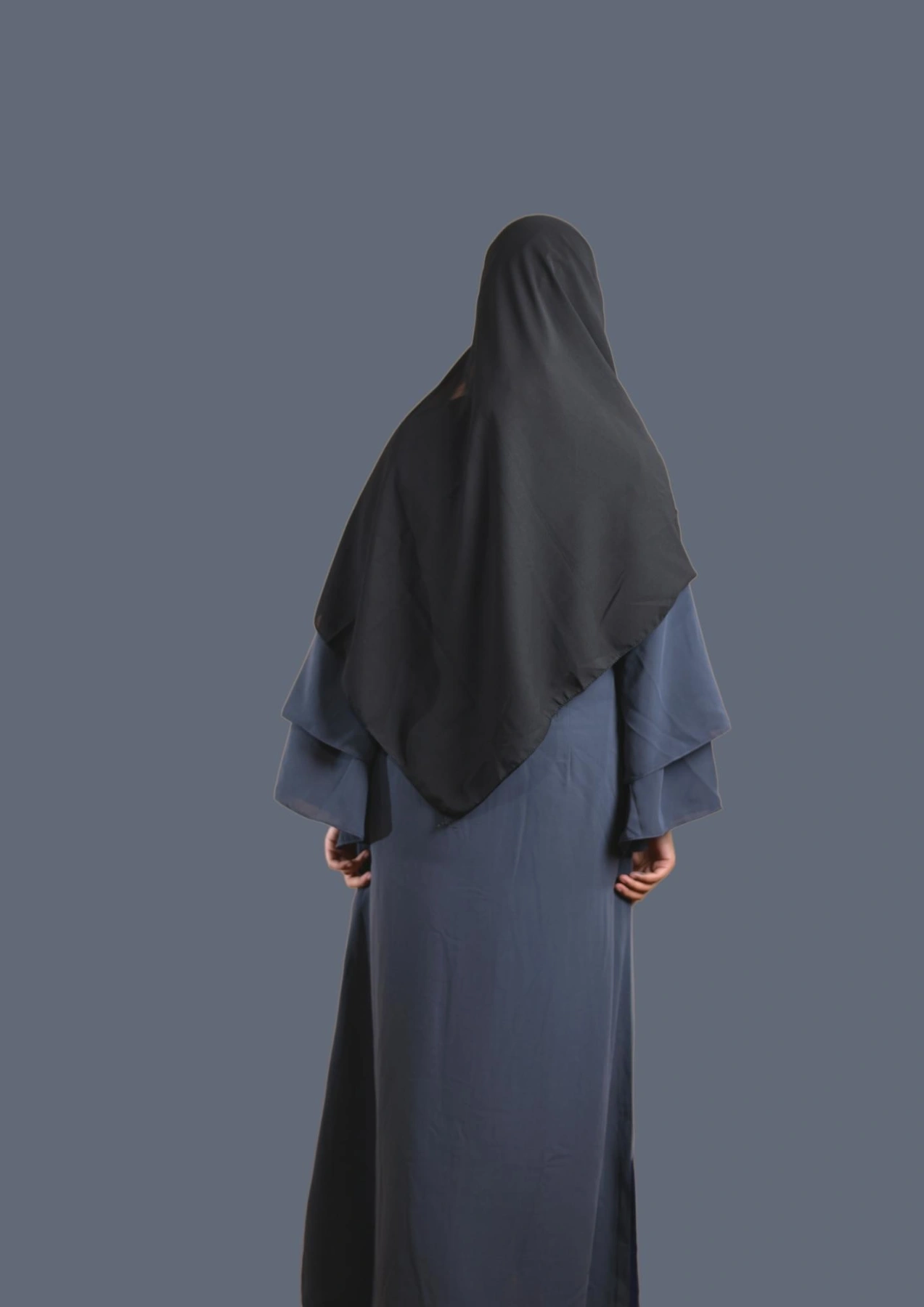 blue abaya for women