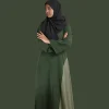 green abaya for women