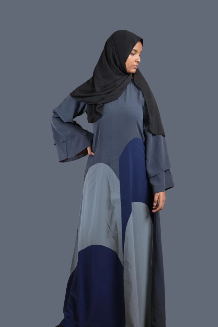 blue abaya for women