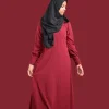 maroon abaya
