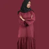 maroon casual abaya