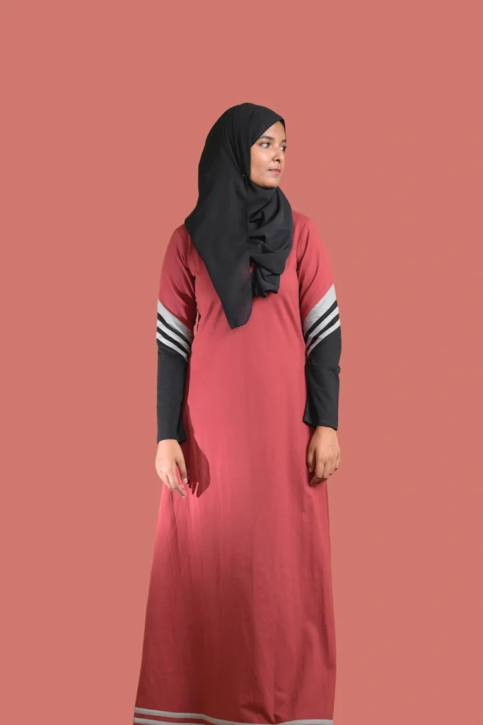 red premium sports abaya