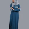 blue sportswear abaya