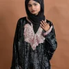 kashmiri black velvet pheran with embriodery 