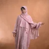 pink floral abaya for girls