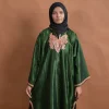 green silk kashmiri feran