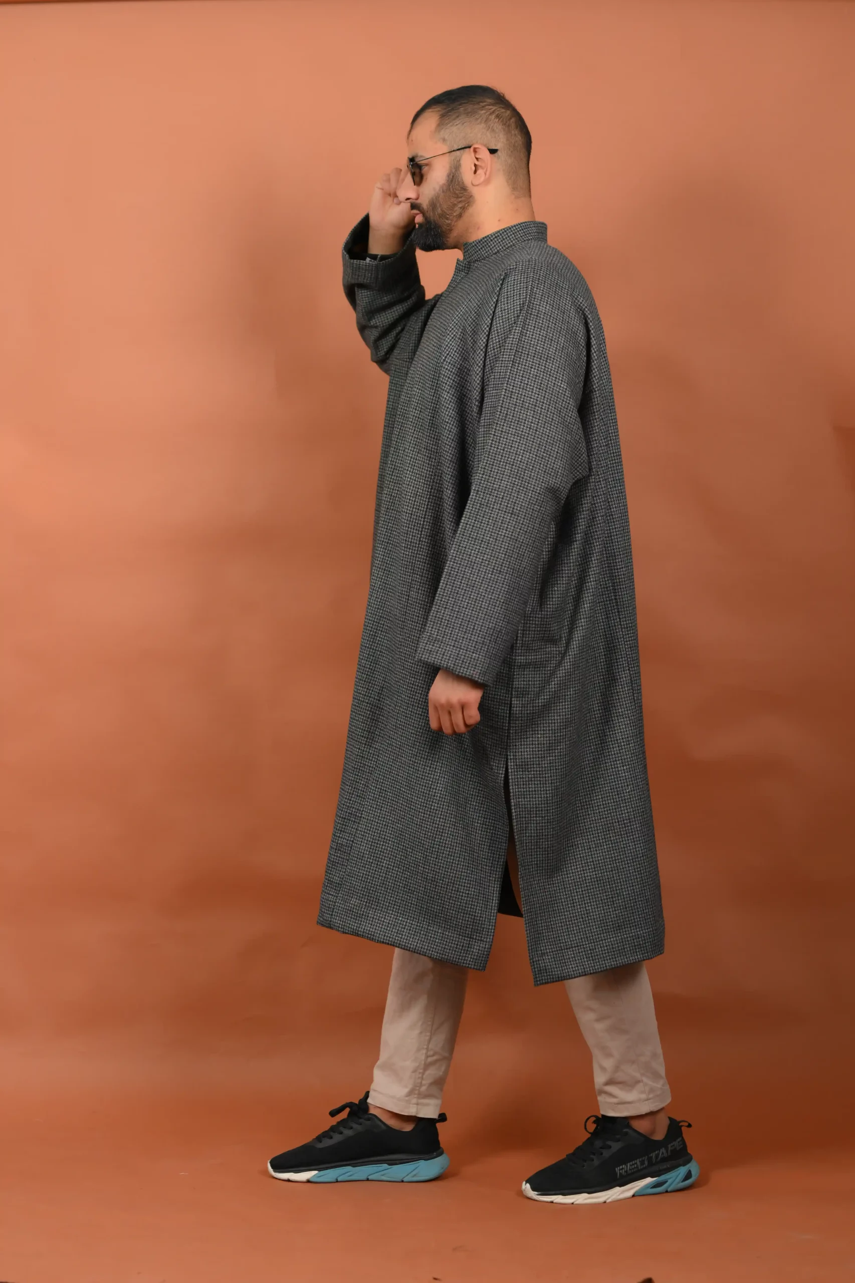 Kashmiri Pheran crafted from premium woolen tweed