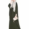 olive green kaftan dress for girls