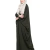 olive green kaftan dress for females