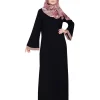 black modest fashion dress