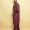 maroon kameez shalwar by baraqah fashion