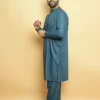blue kameez shalwar by baraqah for boys