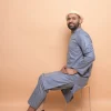 space grey kurta pajama for men