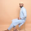 blue kurta pajama for men