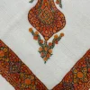 Handcrafted pashmina rumal with motifs inspired by Jordanian Shemagh (شماغ).