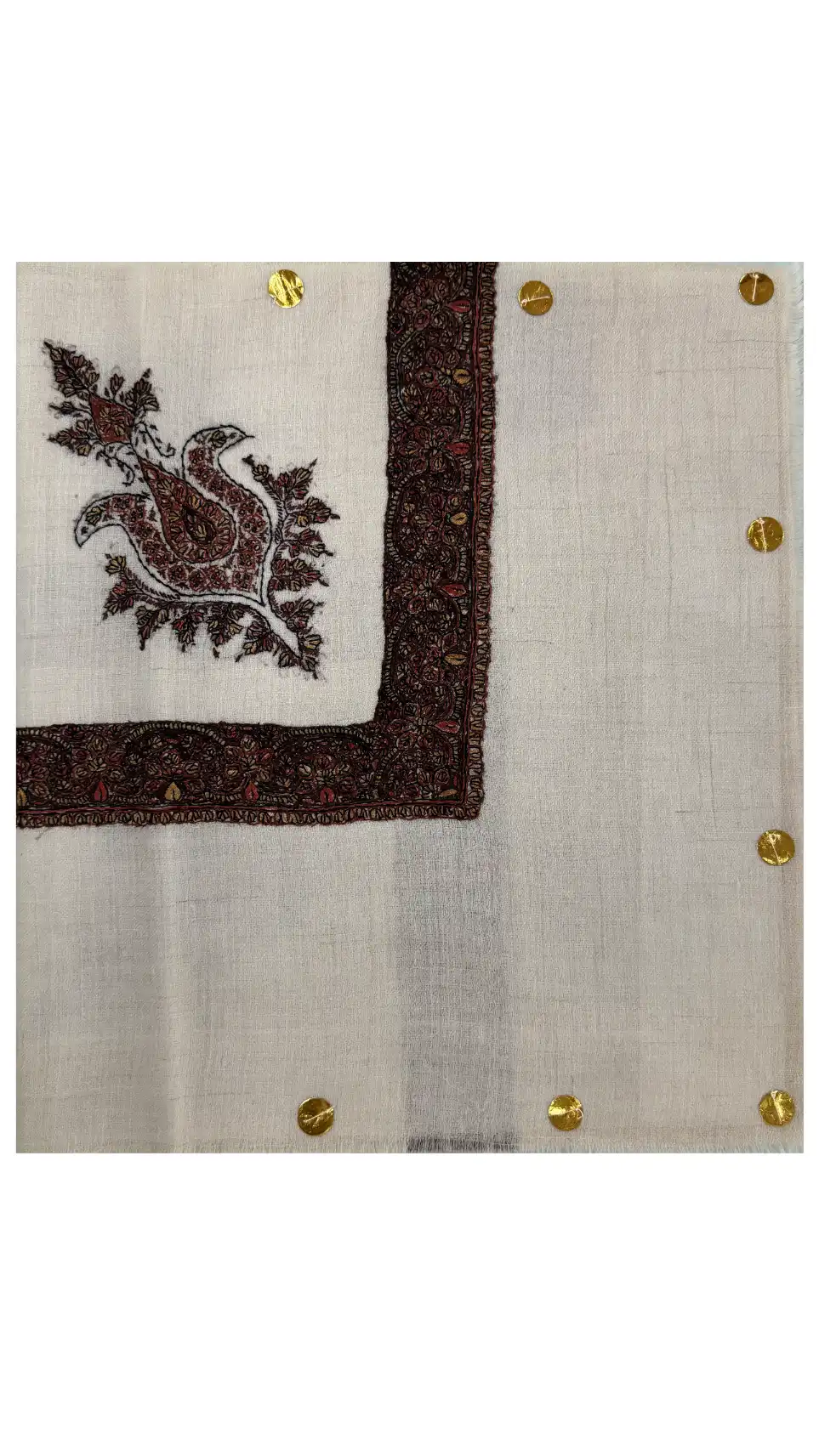 pashmina embroidered rumaal for gentleman
