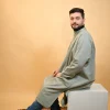 green kashmiri feran for men with inner lining for insulation