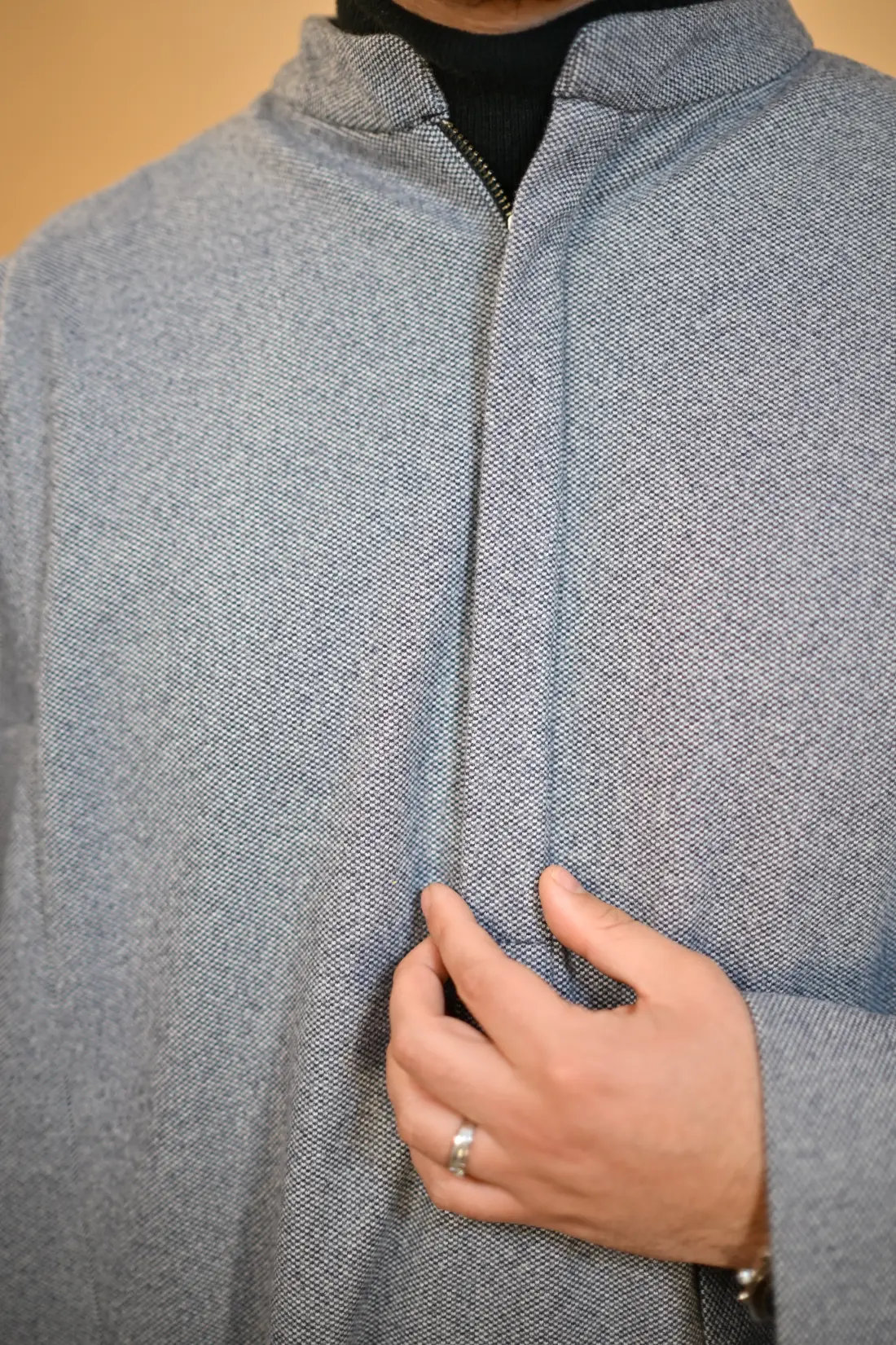 front closed long coat for canada